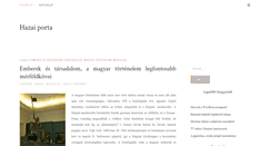 Desktop Screenshot of hazaiporta.hu